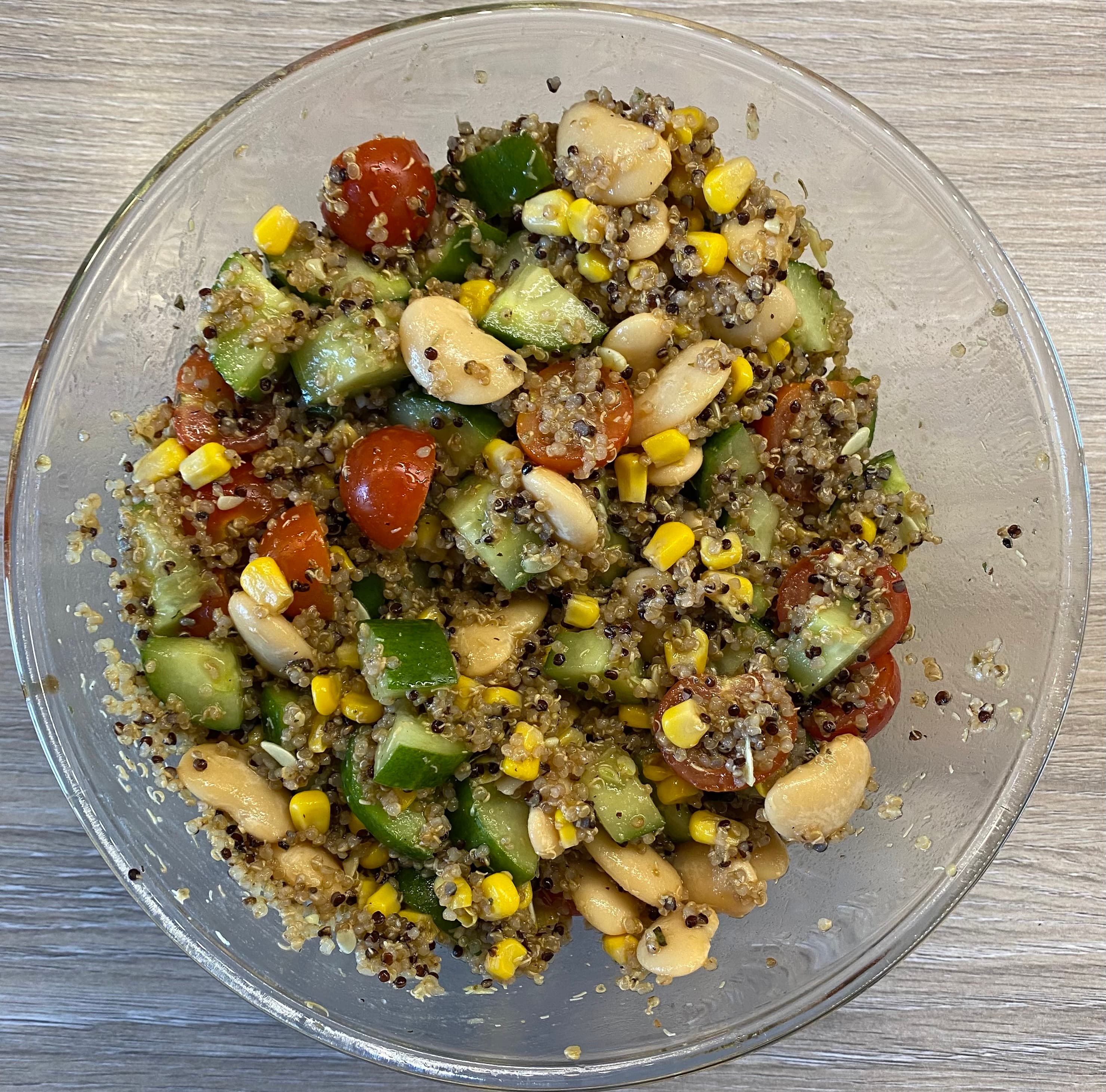 Quinoa and butter bean salad