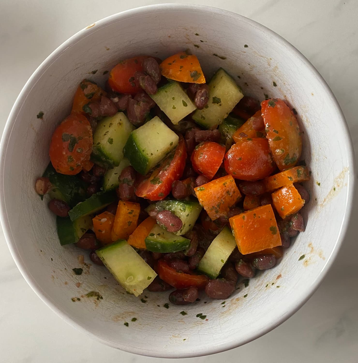 Simple black bean salad