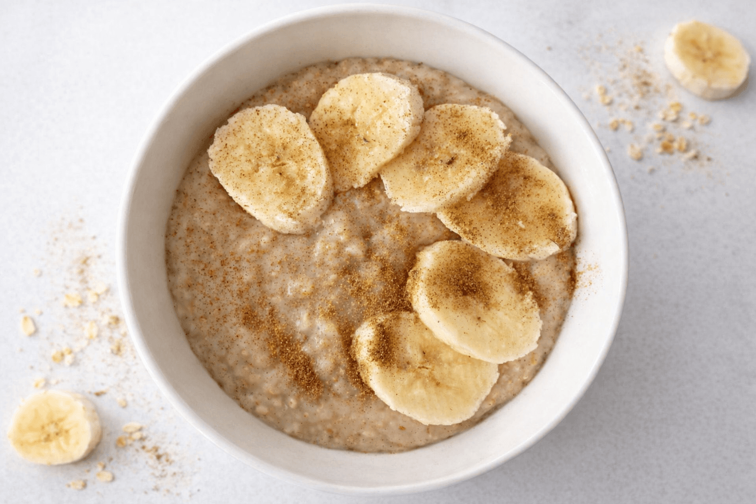 Banana and cinnamon porridge