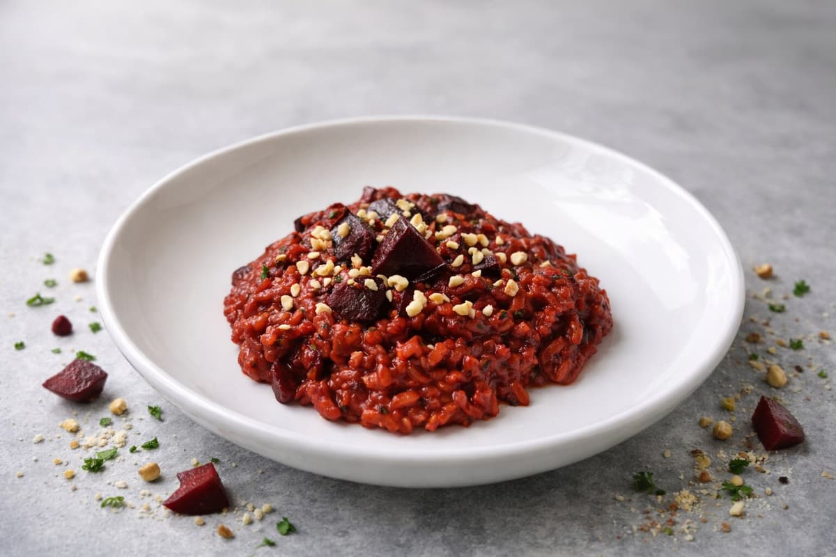 Beetroot risotto