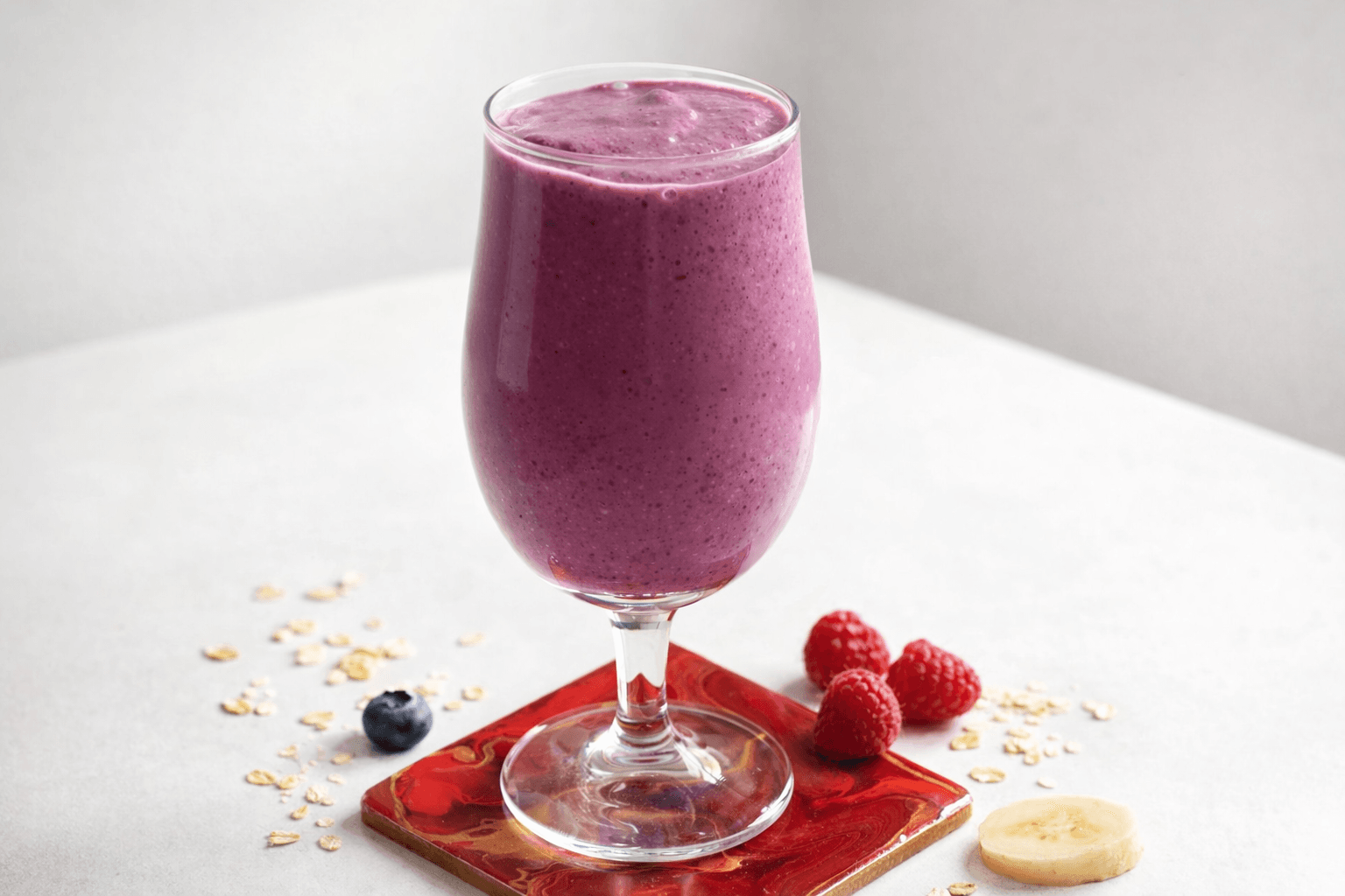 Berry and banana smoothie