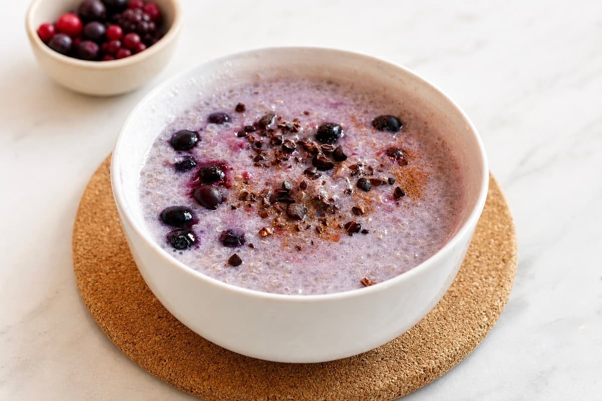 Berry quinoa porridge