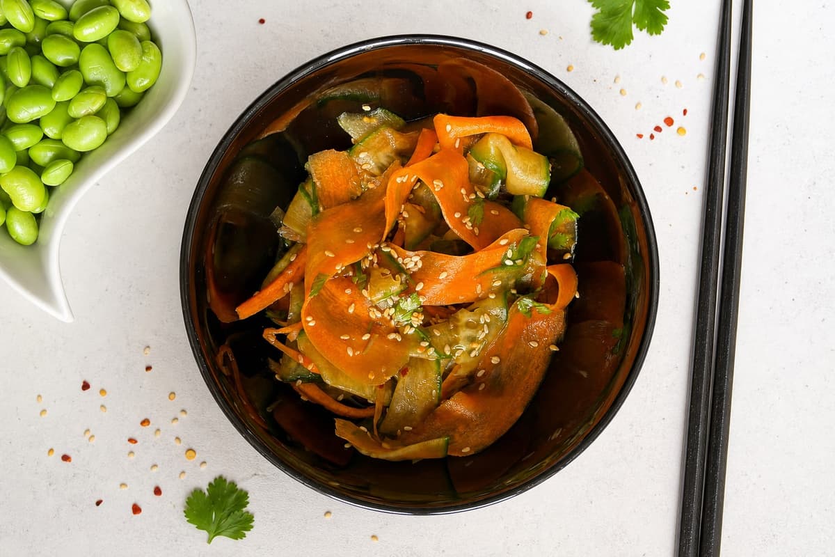 Carrot and cucumber salad