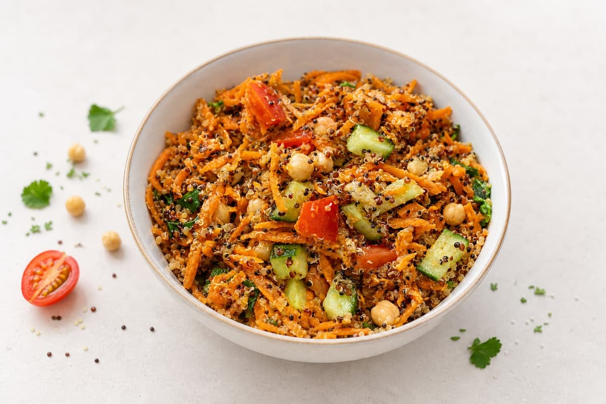 Carrot and quinoa salad