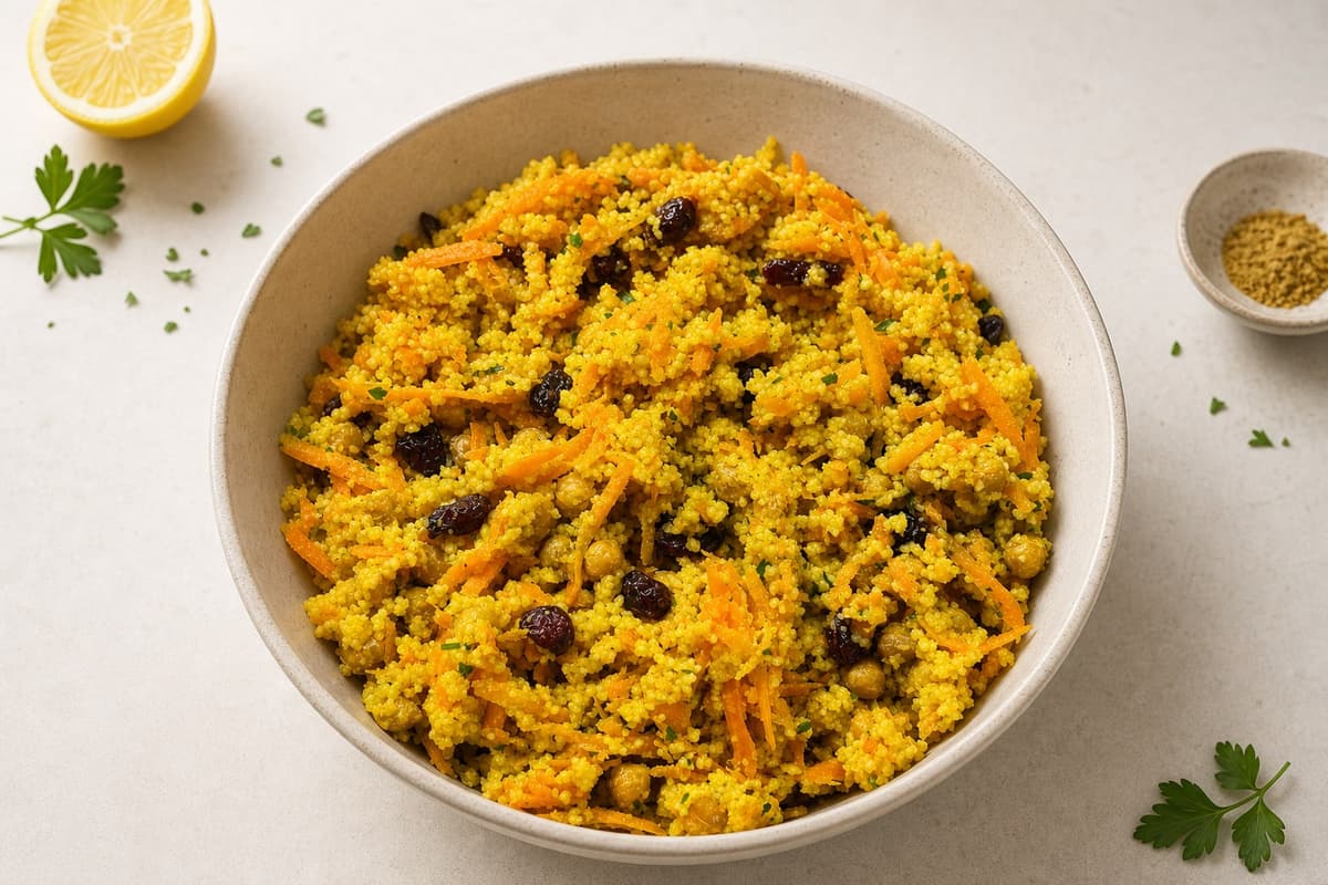 Carrot couscous salad