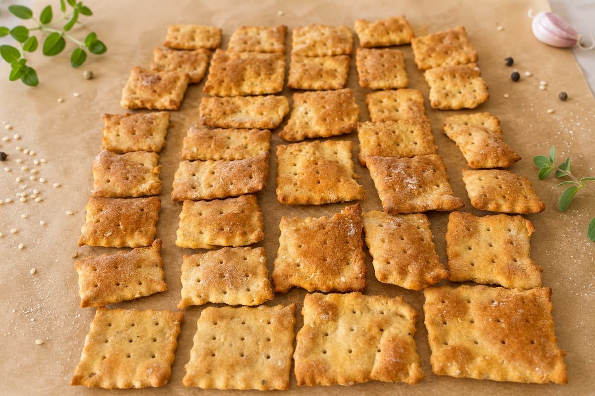 Chickpea crackers