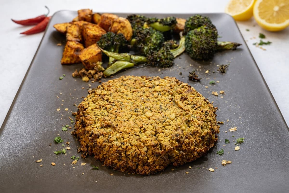 Chimichurri chickpea burgers