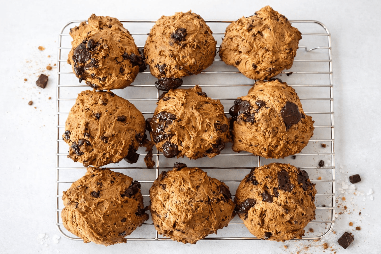 Chocolate banana bread buns