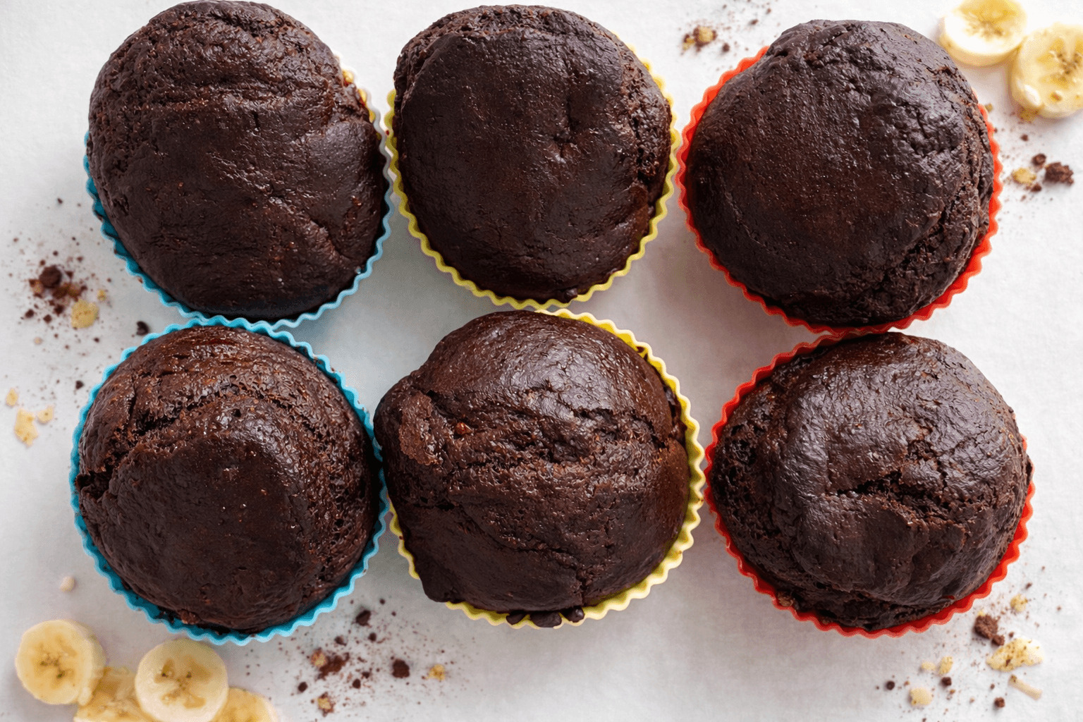 Chocolate banana muffins