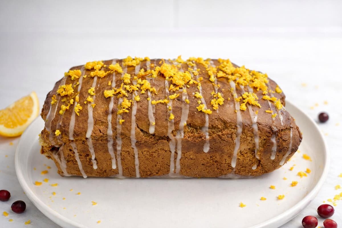Cranberry and orange loaf