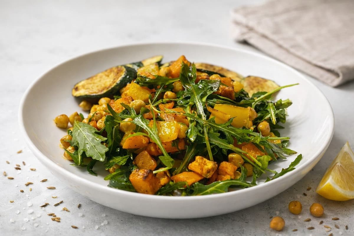 Curried chickpea salad