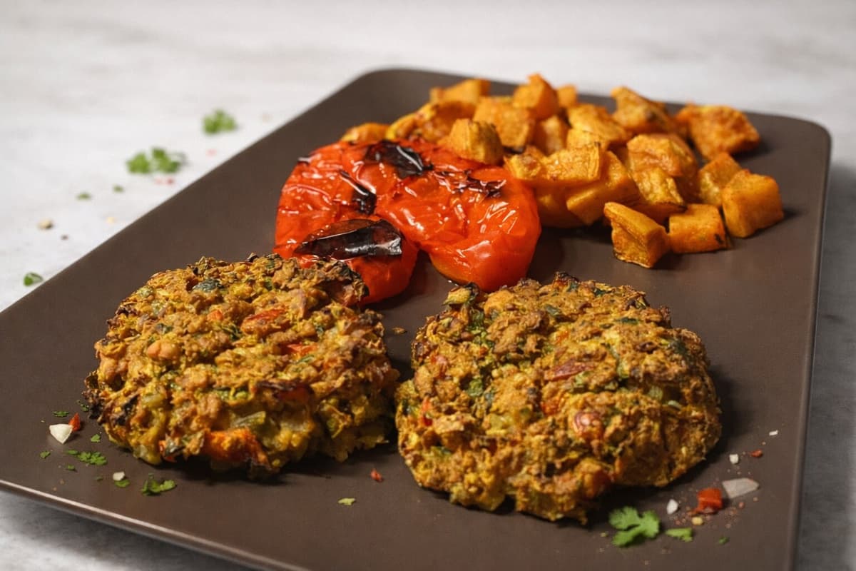 Curried chickpea veggie bites