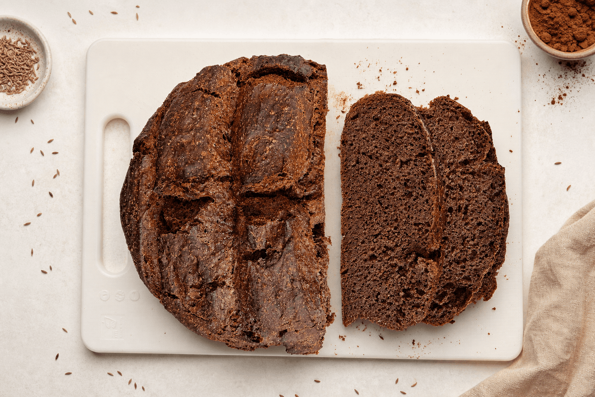 Dark rye bread