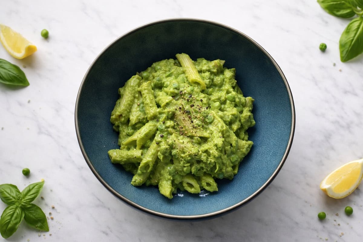Green cannellini bean pasta