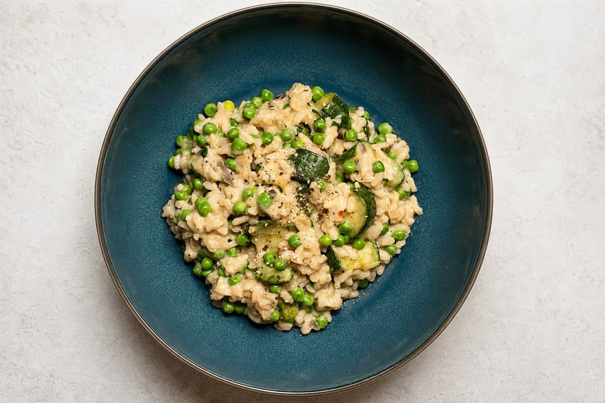 Green risotto