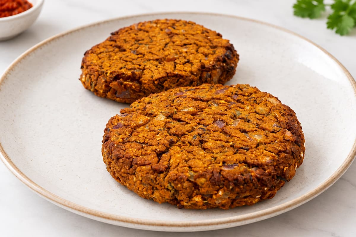 Harissa veggie burgers