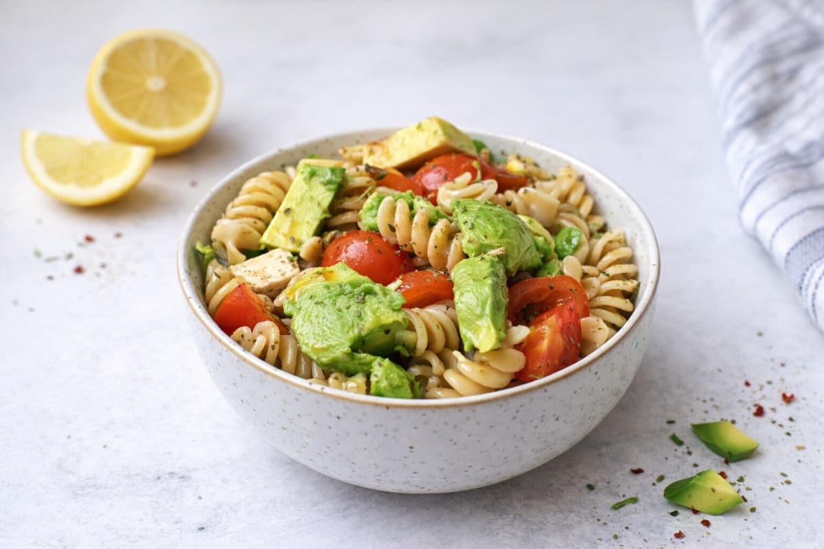 Lemon and herb pasta salad