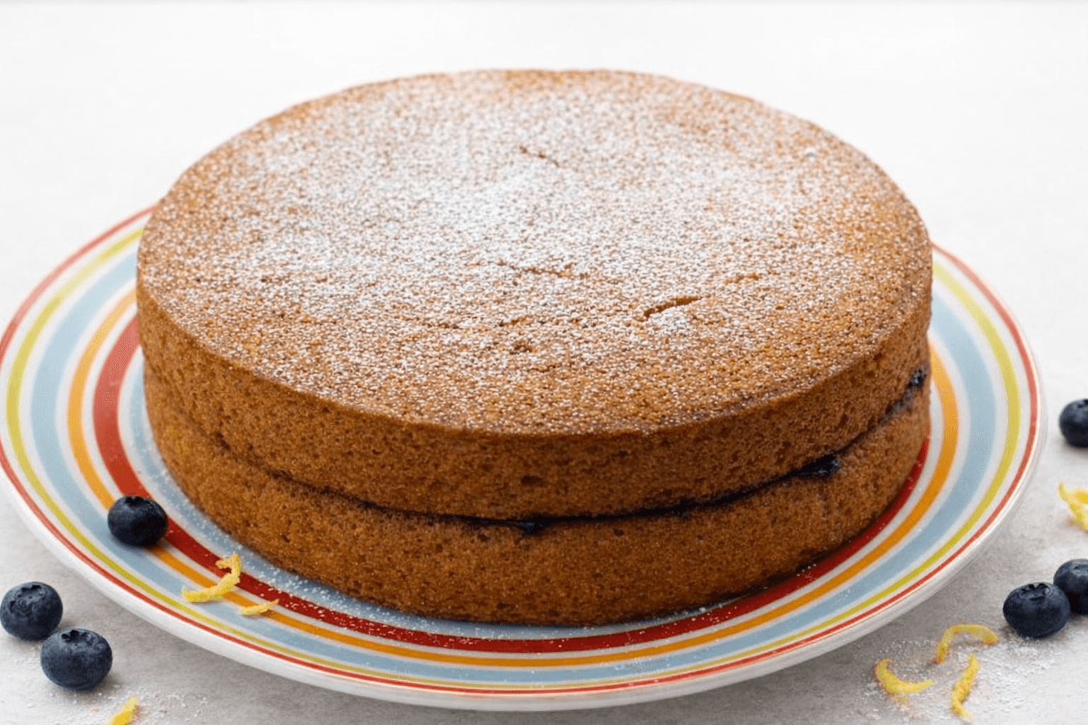 Lemon blueberry layer cake