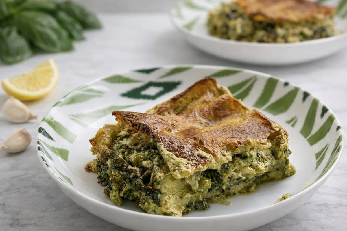 Pesto lasagne