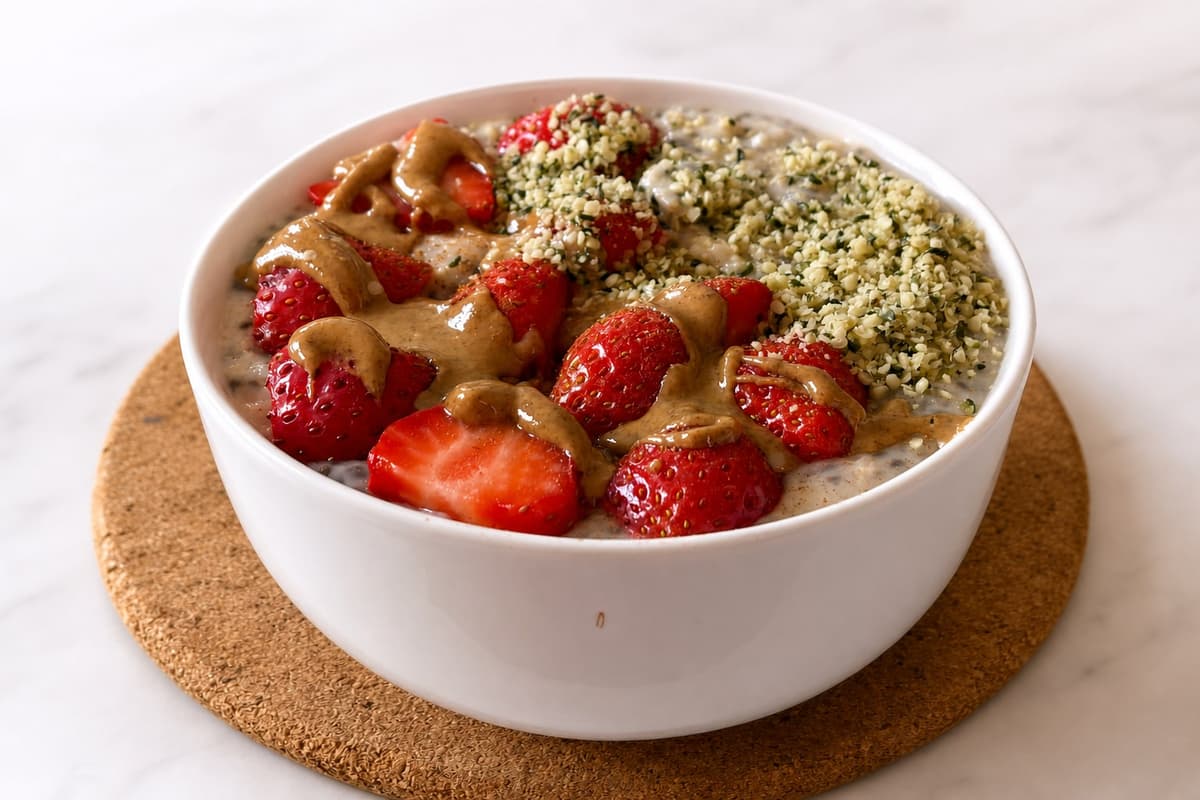 Strawberry power porridge