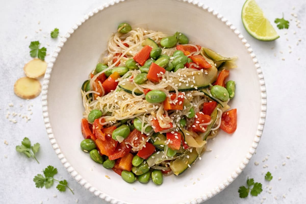 Veggie noodle stir fry