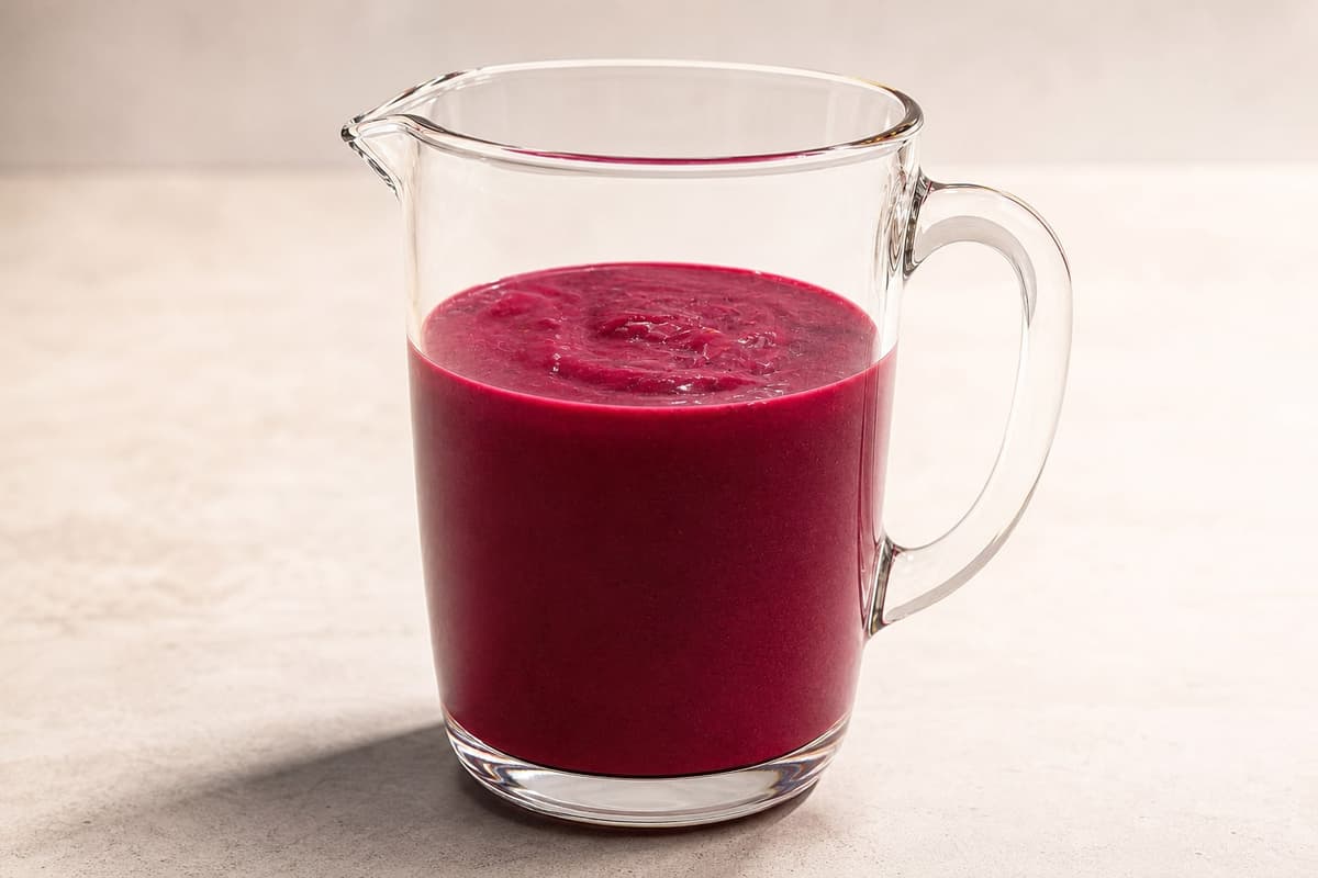 Creamy beetroot sauce