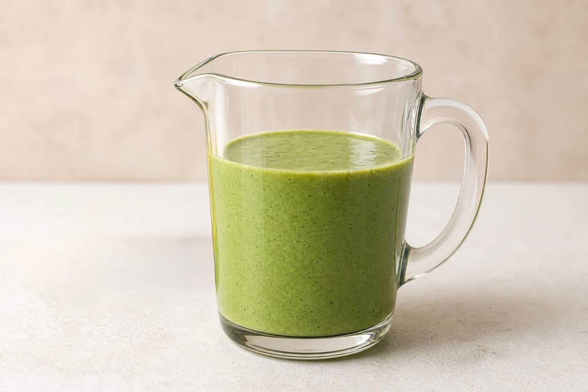Creamy green sauce