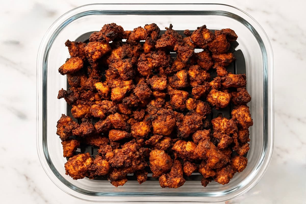 Crispy balsamic tofu bites