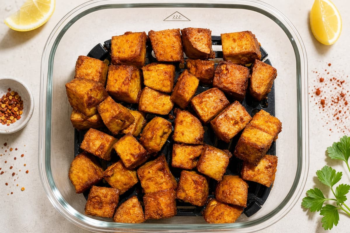 Crispy paprika tofu