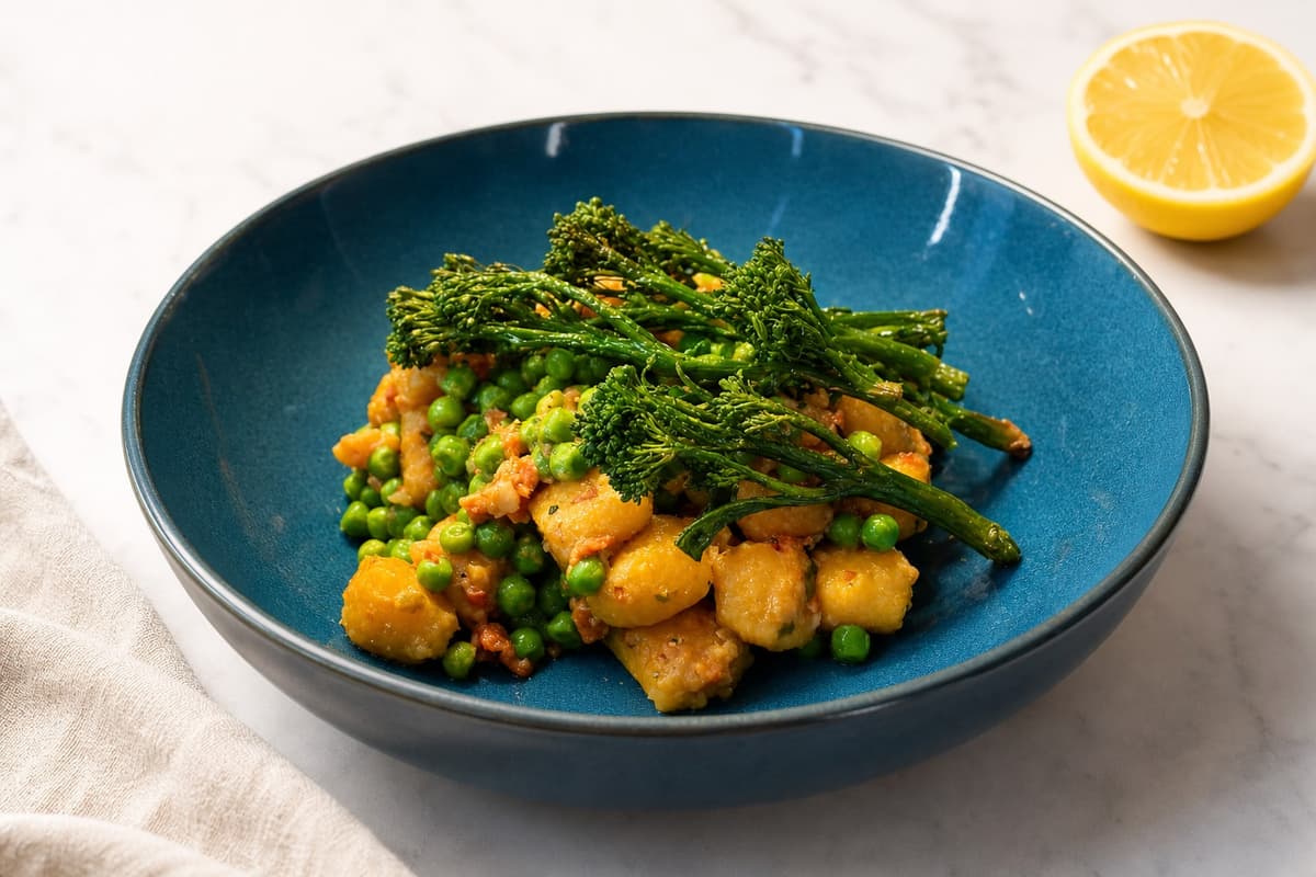 Gnocchi with sun-dried tomato pesto