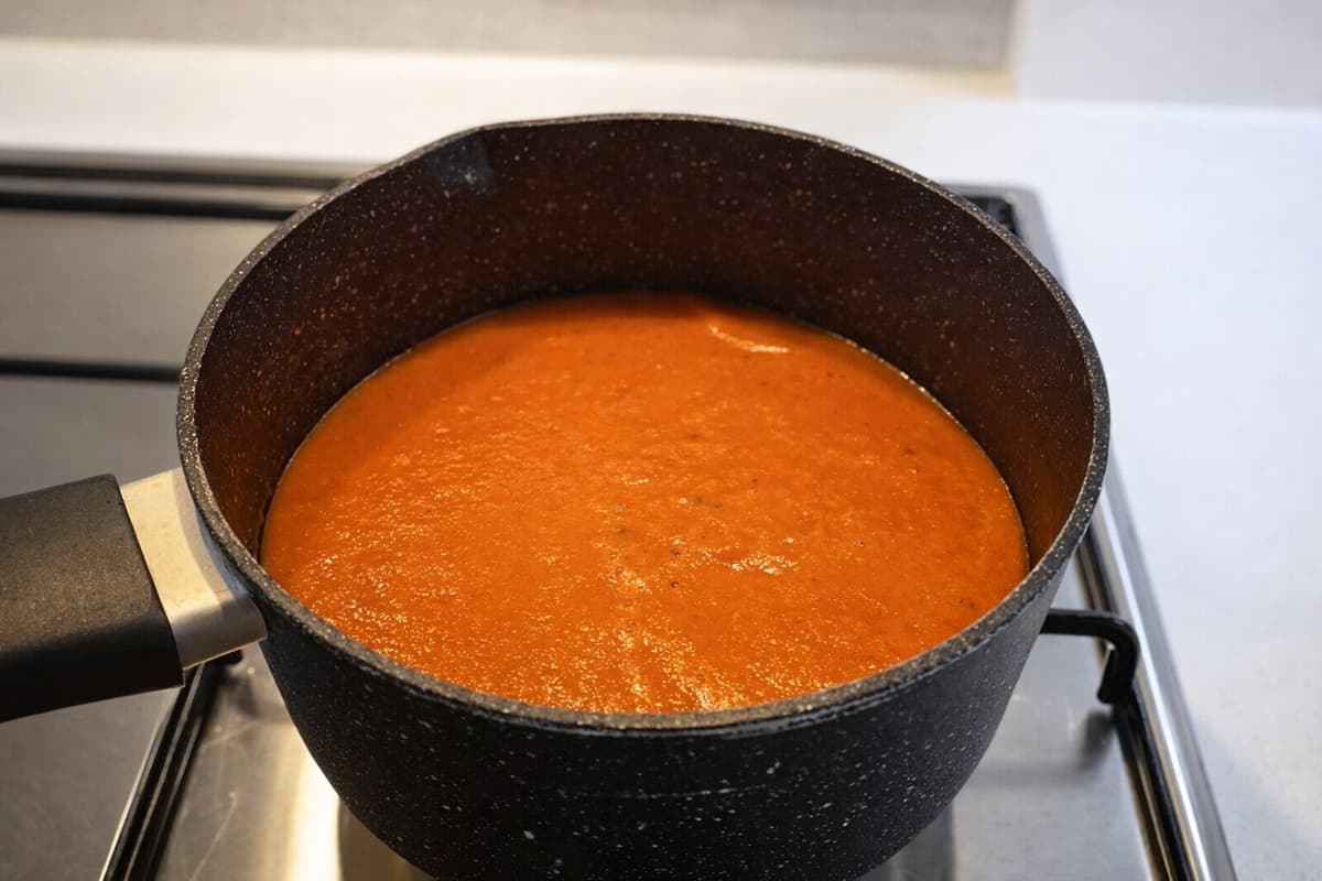 Roasted red pepper and tomato soup