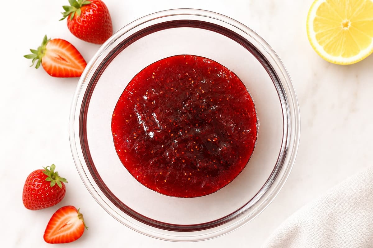 Strawberry jam filling