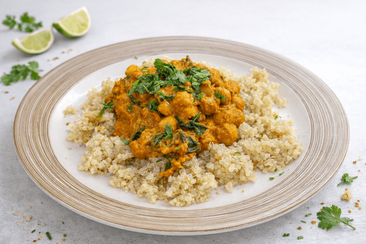 Sweet potato peanut satay curry