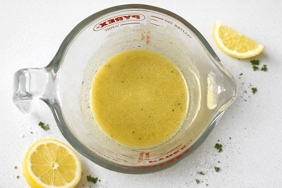 Zingy lemon dressing